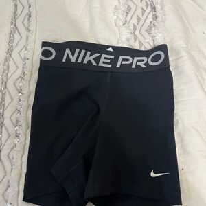 Nike Pro Black and Gray Athletic Shorts